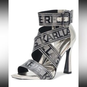 🆕Karl Lagerfeld CARELIZ F24 Ankle Strap 4” Heels